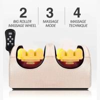 Masajeador De Pies Eléctrico Con Calor Y Vibración Shiatsu Kneading Rodillo Terapia De Compresión Caliente Control Remoto Tres Velocidades Para Musculosidad - details 4