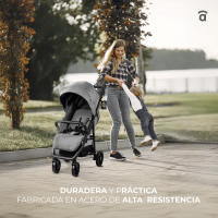 Asalvo Silla de Paseo para Bebés Ness 2 gris - Ligereza para Paseos con Bebés cómodos y elegantes hasta 22 kg - details 0