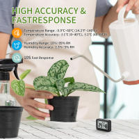 Sensor De Temperatura Y Humedad Digital LCD 2pcs Medidor Para Interior De La Casa Termómetro Y Higrómetro Estilo De Soporte Para Pared Y Suelo - details 3