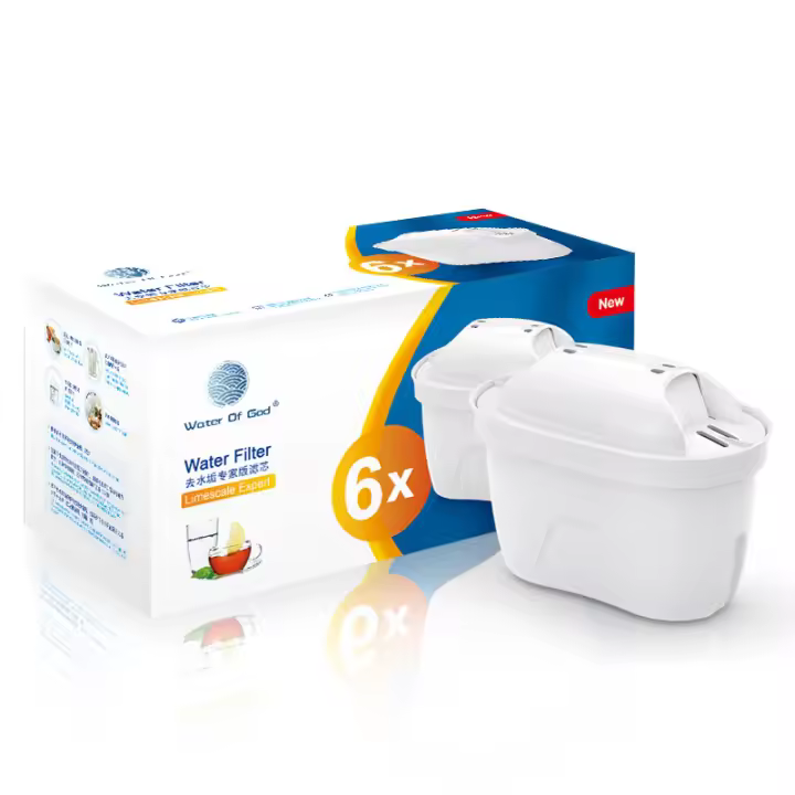 Filtro purificador de agua Filtro de cocina de carbón activado Purificador de agua doméstico Paquete de 6 filtros de agua BIT - 1