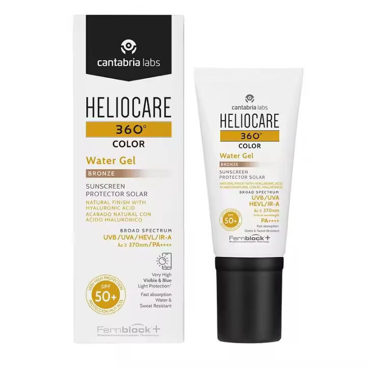 30% EXTRA 2ºUd. Heliocare 360º Color Water Gel Bronze SPF 50+ (50ml) ✅ Entrega 24/72h - 1