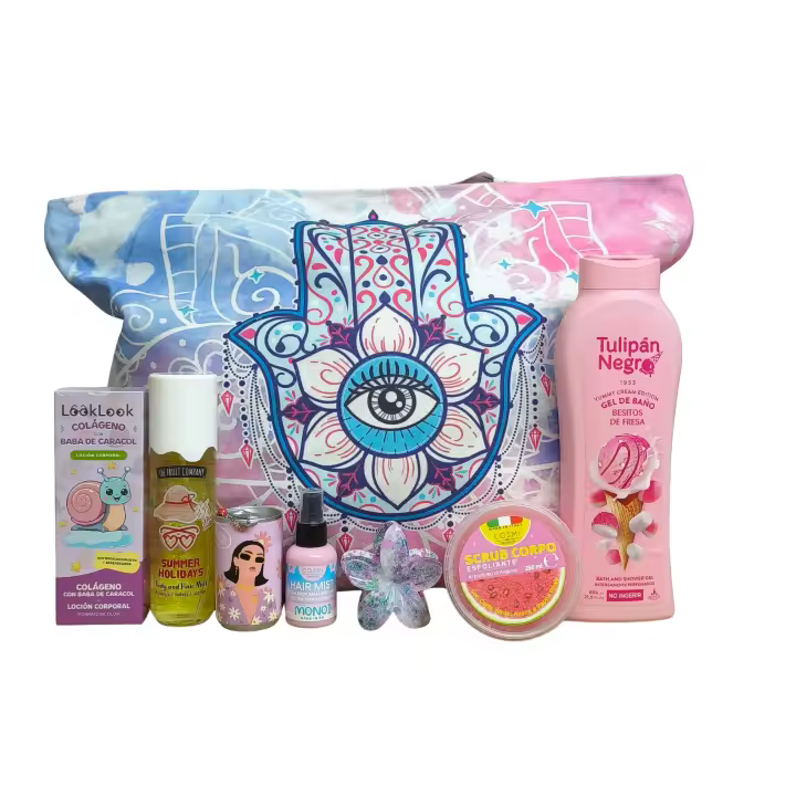Lote Verano Completo: Bolsa de Playa, Gel de Baño, Exfoliante, Body Lotion y Más | Cuidado Personal para el Verano - 1