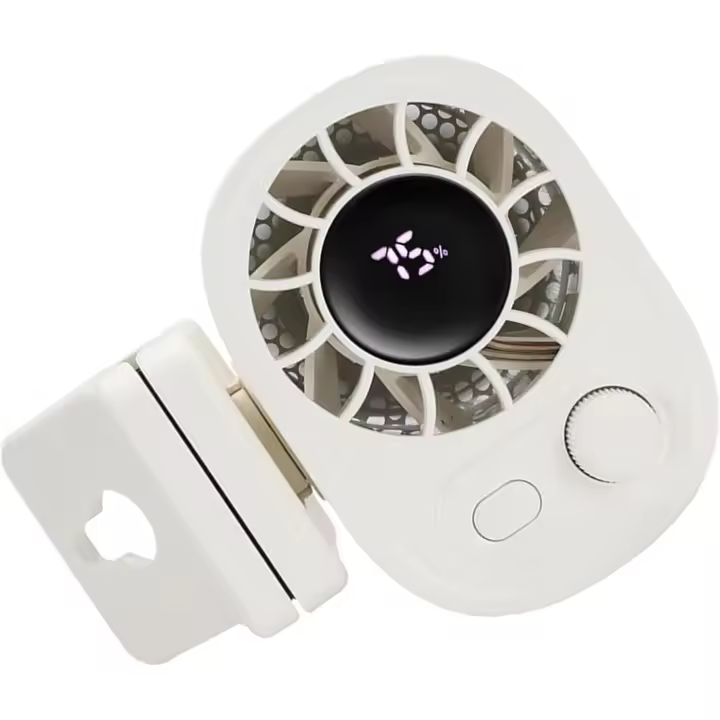 Ventilador de escritorio con abrazadera fuerte, recargable, pantalla LED, 100 velocidades, ajustable, dispositivo de refrigeración silencioso para escritorio - 1