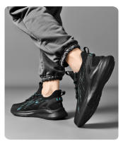 Zapatos De Correr Transpirables Ligeros Con Cordones Antideslizantes Deportivos Moda Zapatillas De Tenis Para Hombre - details 7