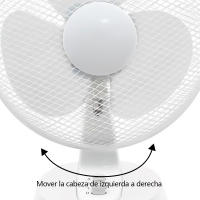 Ventilador de Escritorio Compacto ,Ventilador de Mesa Portátil con Diseño de 3 Aspas,equeño Ventilador de Escritorio Blanco - details 4