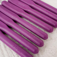 Juego De 8 Piezas De Agujas De Tejer De Aluminio Con Manos Suaves De Plástico Para DIY Tejer De Suéter Herramientas De Crochet Kit - details 13