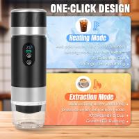 Cafetera Portátil, Cafetera Espresso Eléctrica Portátil 3 en 1 Recargable con Pantalla Digital de Temperatura para Cápsulas Pequeñas o Grandes y Café Molido, Ideal para Oficina, Viajes y Camping. - details 1