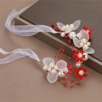 Diadema De Boda Bohemia Para Niñas Adorno De Cabello Con Perlas Y Flores Guirnalda De Novia Aro De Cabeza Joyería De Pelo Regalos Para Niños Estilo Moda Primavera Verano - details 11