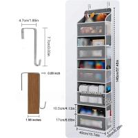 Dispositivo De Almacenamiento En Puerta 5 Capas Para Camping Y Coche Organizador De Juguetes Y Pañales Para Dormitorio Y Armario Montado En La Puerta O En La Pared - details 1