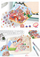 Puzzle 3D De Parque De Diversiones Cartoon DIY Paisaje Estático Para Niños Regalo De Cumpleaños Y Fiestas Adhesivo De Bolsillo Escena De Cabaña - details 11