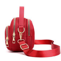 Bolso De Hombro Neutral Para Hombres Y Mujeres Estilo Retro Moda Pequeño Bolso Cruzado Material Nylon Cierre De Cremallera - details 3