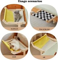 Cama De Gato En Ventana De Madera Sólida Resistente Cuatro Estaciones Colgante Para Jardín Hogar Juguete Para Mascotas - details 6