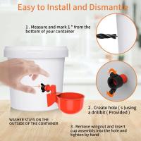 6-36pcs Dispensador Automático De Agua Para Pollos Bebedero De Pájaros Granja Suministros Para Aves Como Pollo Pato Ganso - details 3
