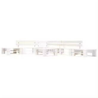 VIDAXL 277395 set de muebles de palés para jardín de 6 piezas fabricado en madera en color blanco - 1