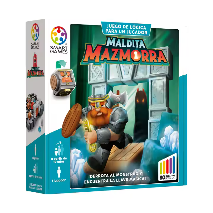 SmartGames - Maldita Mazmorra | Rompecabezas Niños Y Rompecabezas Adultos | Juegos Educativos 7 Años O Más para 1 Jugador | Juegos Niños 7 Años O Más con 80 Desafíos - 1