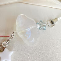 Colgante De Teléfono Simple Nube Transparente Accesorio De Decoración Para Móvil Y Mochila Cadena Antipérdida De Acrílico Regalo Dulce Para Mujer - details 4