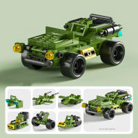 Bloques De Construcción Clásicos Combinables Policia Ambulancia Militar Tanques Avión Set De Bolsa 6 Formas Juguete De Bloques De Plástico Para Niños - details 10