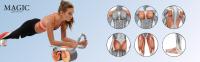 MAGIC SELECT Rodillo Abdominal con Rebote Automático. Rueda para ABS con Soporte para Codos. Entrenamiento en Casa con Rodillera y Cronómetro Incluidos. Deporte para Principiantes en el Hogar. - details 0