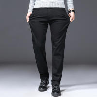 Nuevos Jeans Clásicos Para Hombre Primavera Otoño Moda Negocios Pantalones Vaqueros Rectos Estirados Azul Cómodos De Medio Cinturón - details 53