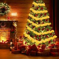 Luces De Navidad LED Cadena De Tules Con Borlas Adornos De Árbol De Navidad Decoración Para El Hogar 2024 Navidad Natal Año Nuevo 2025 - details 6