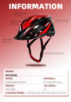 Casco De Bicicleta VICTGOAL Ultraligero Con Farol Trasero LED Para MTB Y Carretera Seguridad Para Motocicleta Y Scooter Eléctrico Para Adultos Hombres Y Mujeres - details 1