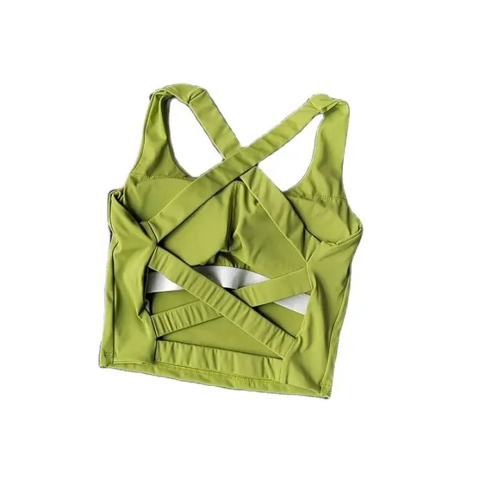 Sudadera Deportiva Para Mujer Push up Fitness Yoga Transpirable Running Chaleco Deporte Top Mujer Gimnasio Wear Vest Bralette - 1