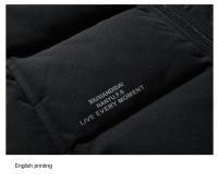 Chaqueta De down Para Hombre Talla Grande Invierno Abrigo Casual Con Capucha Cremallera Y Bolsillos Sin Mangas Aislada Y Gruesa - details 17