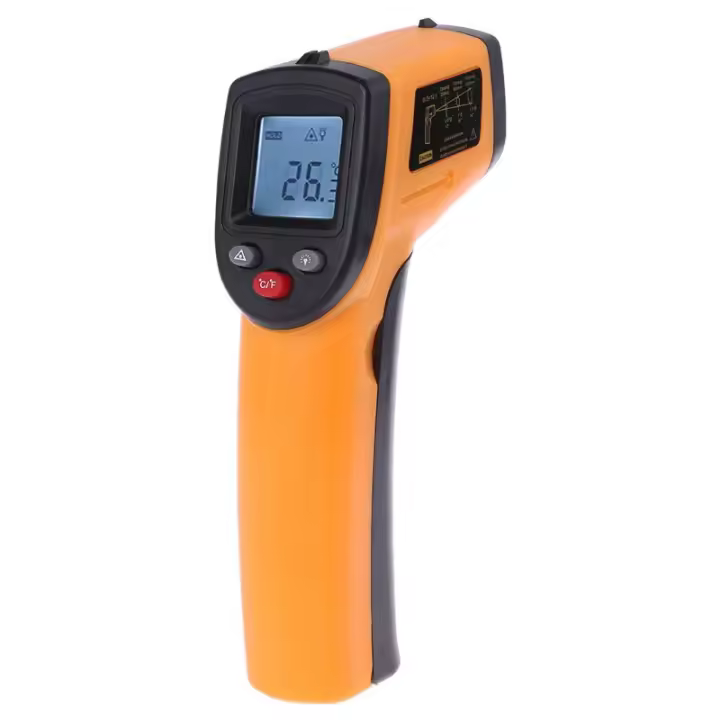 Medidor De Temperatura Infrarrojo Digital No Contacto Manómetro Láser Tester Para Industria Pantalla Digital Portátil - 1