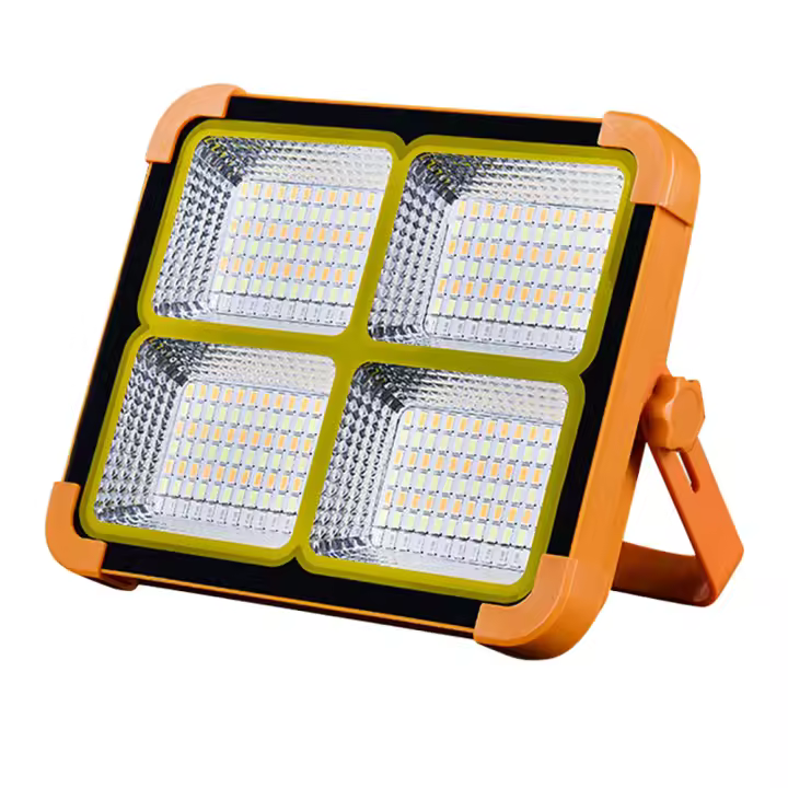 Luz De Sol Para Exteriores Recargable Farol De Inundación LED Con Reflectivo Proyector De Construcción Luz De Proyecto Recargable - 1