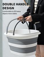 Basin Plegable Portátil Para Lavar Coche Hogar 16L Cesta De Almacenamiento Para Baño Caza Camping Lavado De Ropa - details 5