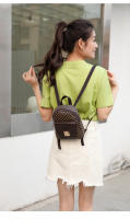 Nueva Mochila Para Mujer Moda Casual Con Estampado Cierre De Puntera Pequeña Mochila De Libros Material PU Con Lining De Poliéster - details 3