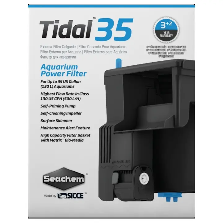 Seachem Tidal 35 Filtro de Cascada para Acuarios Marinos y de Agua dulce de hasta 130 Lt - 1