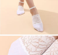 4 Pares De Calcetines De Barco Para Verano Calcetines Cortos Translúcidos Con Encaje Para Mujer Moda Y Trendy - details 15
