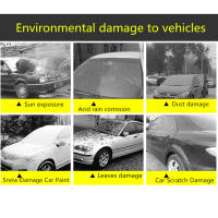 Cubierta Exterior completa para coche, parasol a prueba de polvo con tiras reflectantes, Universal, para Hatchback, sedán, SUV, color negro - details 5