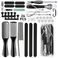 Kit De Pedicura 24 En 1 Herramientas De Acero Inoxidable Para Mujeres Y Hombres Cuidado Del Pie Mejor Remover Callos Y Bultos - details 0