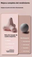 Bola De Masaje Para Fascia Cuatros Esquinas Bola De Plantar Para Relajación Y Ejercicio Fitness Uso En Cuello Hombros Cintura Y Músculos De Mano - details 2