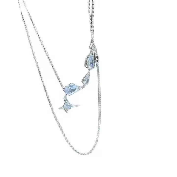 Collar de mujer con cristal - 1