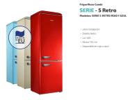 Frigorifico combi SAUBER SERIE 5-RETRO AZUL e alto 192 cm ancho 60 cm azul - details 0
