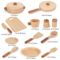 Juguetes De Madera Naturales Frutas Y Verduras Simulación De Cocina Juego De Casa De Juguetes Educativos Para Niños Regalo De Cumpleaños - details 10