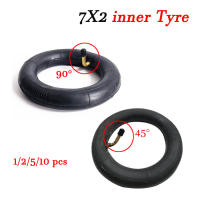 Bujía De Neumático Interno 7x2 Para Scooter Eléctrico Silla De Ruedas Camión Con Válvula Metálica Curvada Butil De 7 Pulgadas - details 2