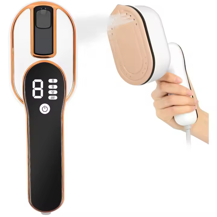 ER Plancha De viaje Portátil plegable con pantalla LED y 4 grados de vapor de calor rápido en 15 Segundos, Plancha de Vapor Pequeña para Viajes y Hogar - 1