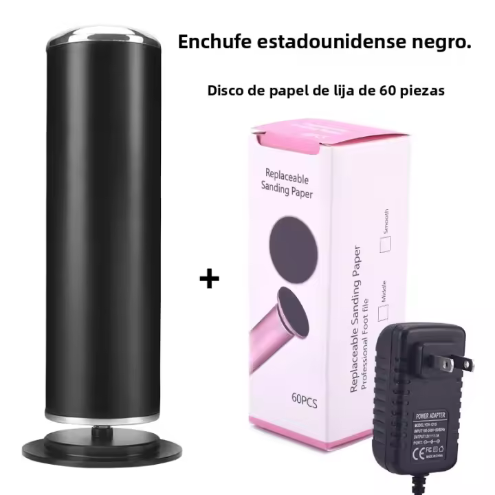 Herramienta Eléctrica De Pedicura Para El Cuidado De Los Pies Eliminador De Callos Y Piel Muerta Para Tacones Y Piernas Con Papel De Lijar De Repuesto - 1