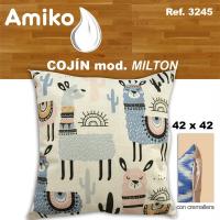 COJIN AMIKO CON CREMALLERA MODELO MILTON 42X42 CMS - details 0
