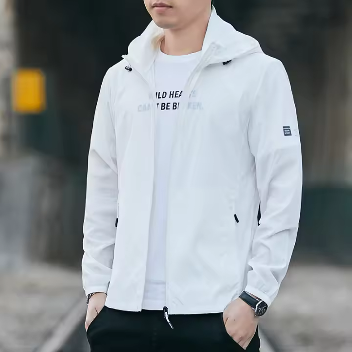 Ropa De Protección Solar Moda Y Trendy Ligera Y Transpirable Para Hombres Casual Verano Sin Capucha Material Poliéster - 1