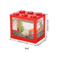 Acuario De Peces Miniatura Creativa DIY Bloques De Construcción Desmontables Para Escritorio Decoración Para Hogar Y Oficina Caja De Alimentación Para Betta - details 12