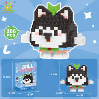 Mini Bloques De Construcción Micro Animales HUIQIBAO 3D Diamante Modelo BEE Gato Panda Para Niños Juguetes De Ciudad DIY - details 21