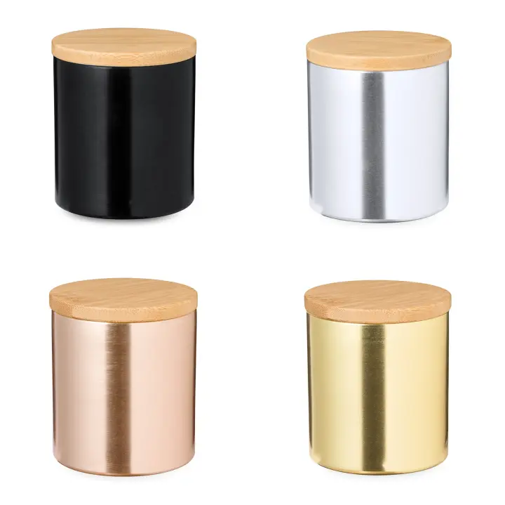 Lote de 12 Velas Aromáticas Metalizadas Presentadas en Caja de Regalo Kraft Individual - Velas Originales Detalles, regalos y recuerdos para invitados de bodas, mujeres, unisex, comuniones, cumpleaños, regalos de empresa navidades - 1