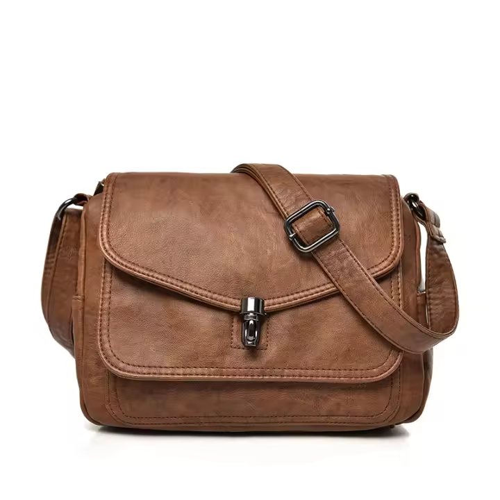 Bolsos de hombre de cuero Vintage para Mujer, bolsos de lujo, paquete de diseñador, Bolso Cruzado Pequeño, 2021 - 1