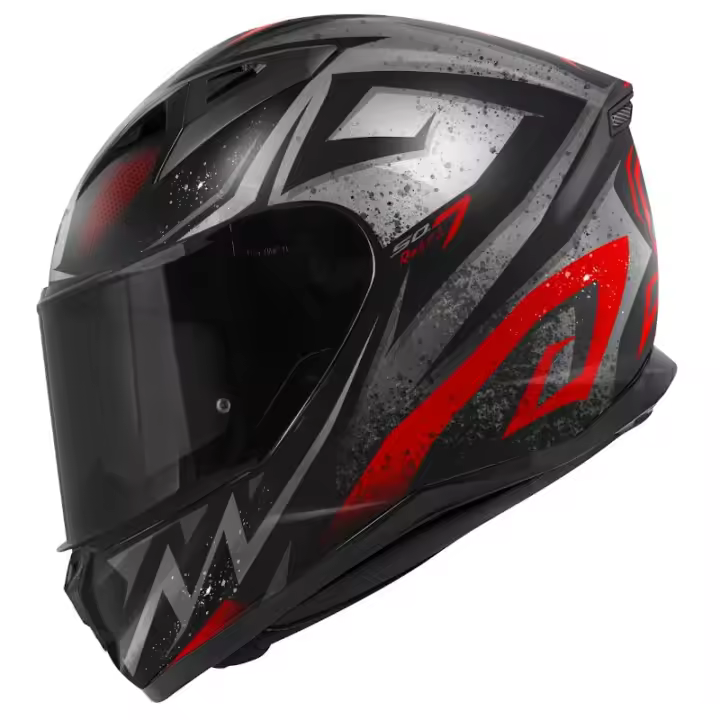 Casco Integral Givi 50.7 Rebel Negro Mate Rojo - 1