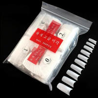 500Pcs Uñas Postizas Estilo Francés Para Decoración De Uñas Artificiales Herramientas De Manicura Bebé Uñas Postizas Naturales Tamaño M - details 1